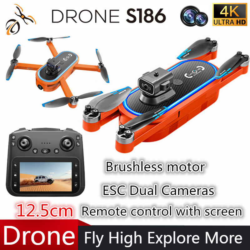 Drone Gimbal - Dron 2025 S186 Profesjonalny 4K HD