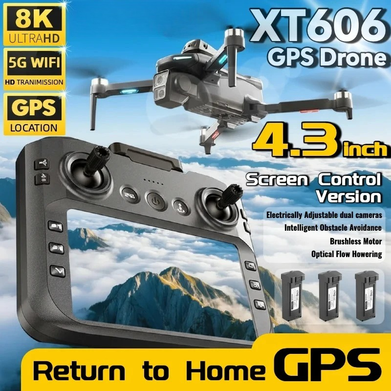 Drone Gps Mount - Najlepsza Oferta: Dron XT606 MAX GPS