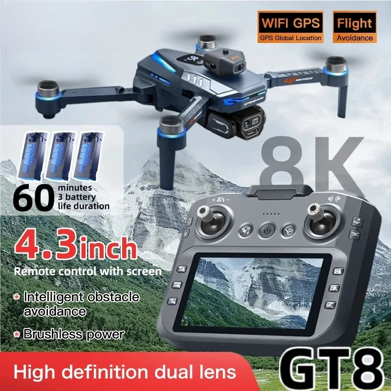 Oryginalny dron GT8 8K Profesj – Drone Gps Mount recenzja i cena