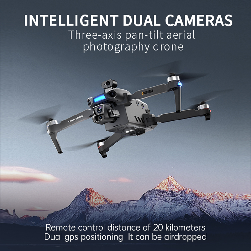 Nowy dron z podwójną kamerą 8K – Drone Gimbal recenzja i cena
